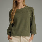 MEET YOUR DESTINY OLIVE SWEATER