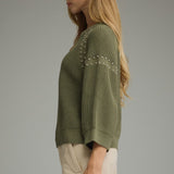 MEET YOUR DESTINY OLIVE SWEATER