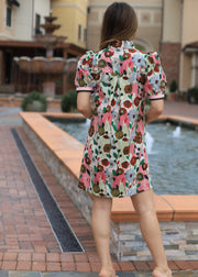 WANDERING HEARTS PINK FLORAL DRESS