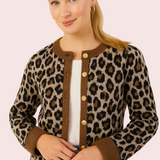 COZY MINDSET ANIMAL PRINT CARDIGAN