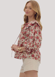 BOLDEST BLOOM FLORAL PRINT TOP