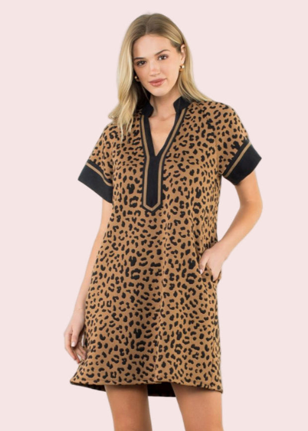 WILD AT HEART CHEETAH PRINT DRESS