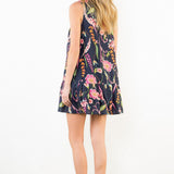 SWEET TALK NAVY FLORAL MINI DRESS