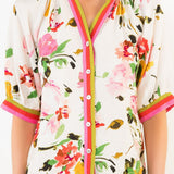 PARADISE LANE SHORT SLEEVE FLORAL TOP