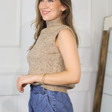 DESERT DAZE TAUPE TURTLENECK SWEATER