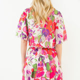 GARDEN GATHERING FLORAL PATTERN TOP