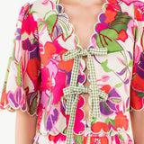 GARDEN GATHERING FLORAL PATTERN TOP