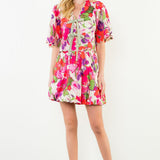 GARDEN GATHERING FLORAL PATTERN TOP