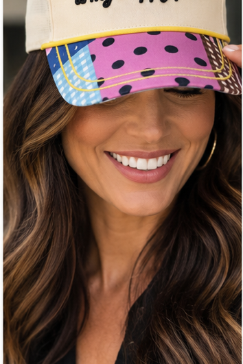 ONLINE EXCLUSIVE:  ROUND TOP COLORFUL HATS - FOUR DESIGNS TO CHOOSE FROM
