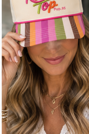 ONLINE EXCLUSIVE:  ROUND TOP COLORFUL HATS - FOUR DESIGNS TO CHOOSE FROM