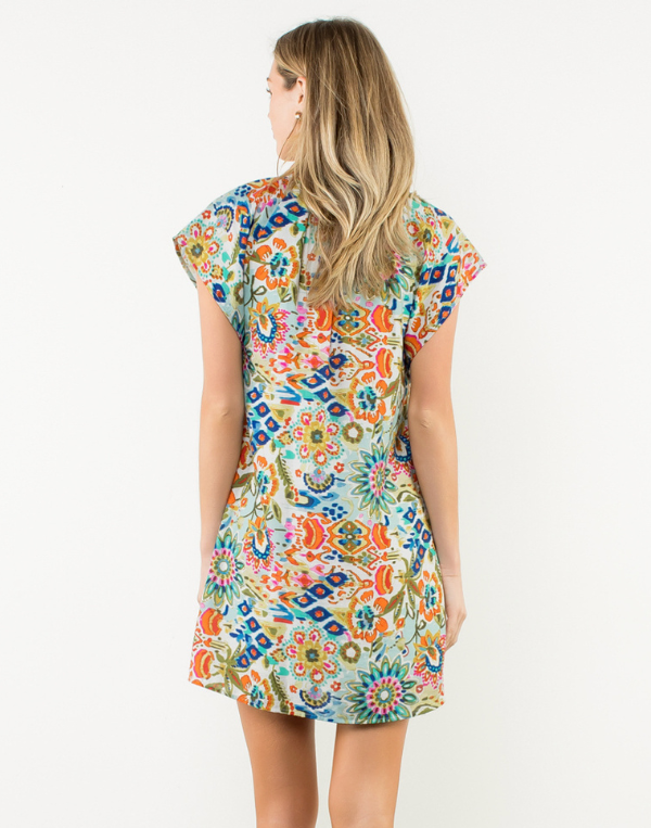 MOSAIC OF STYLE MULTI COLOR PRINT DRESS