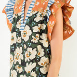 PETAL PARTY FLUTTER SLEEVE TOP