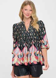 BLACK FEATHER TULSA TOP