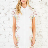 SWEET TALK AND SUNSHINE EMBROIDERED DRESS