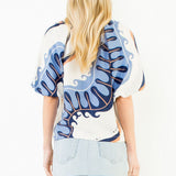 LONDON LANDMARKS ABSTRACT PRINT TOP