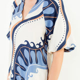 LONDON LANDMARKS ABSTRACT PRINT TOP