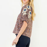 FLORAL FASCINATION COTTON BLOUSE